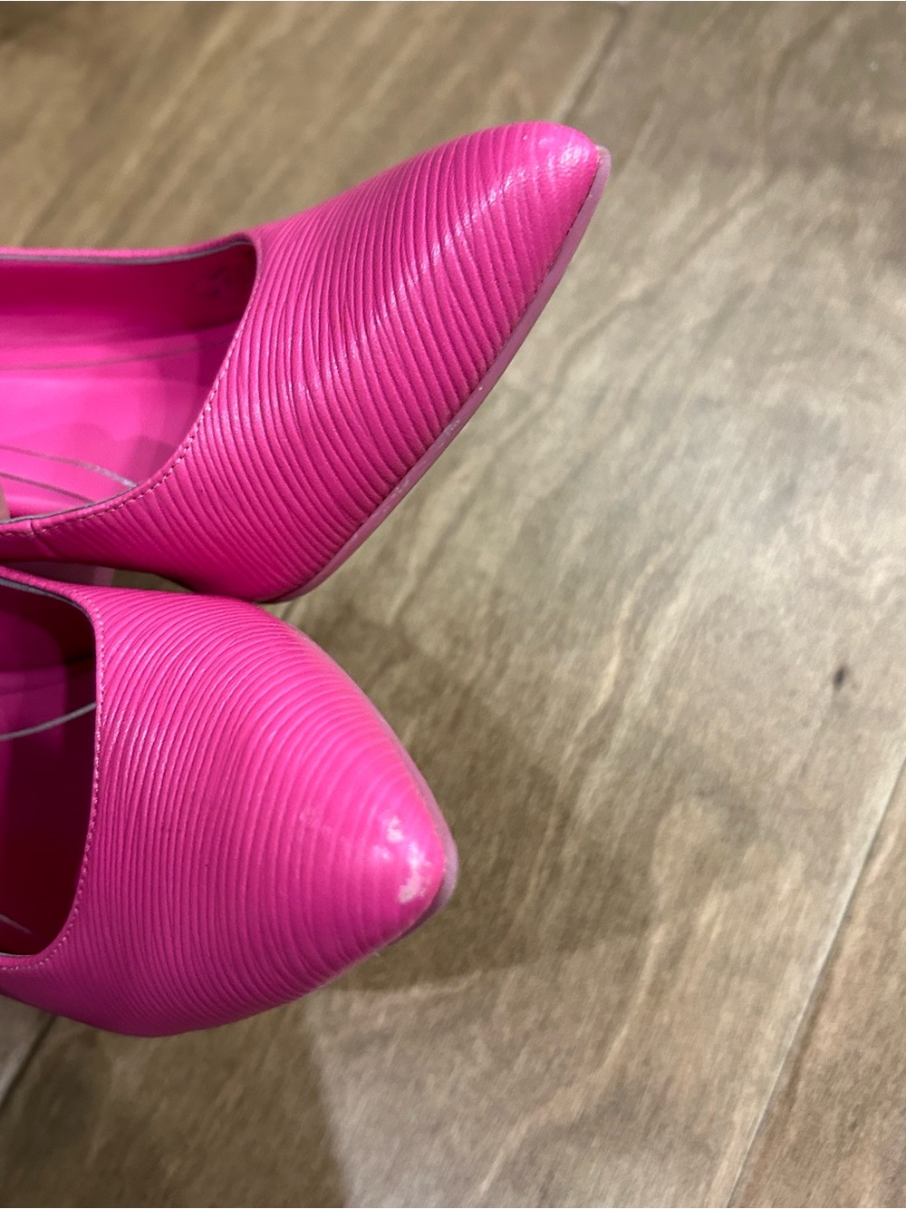 Vionic Hot Pink Slingback ribbed Pointed-Toe Heels 7 - Picture 13 of 13